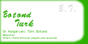 botond turk business card