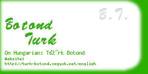 botond turk business card